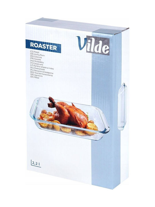 Vilde Rechteckig Feuerfestes Geschirr Glas 2200ml 1Stück