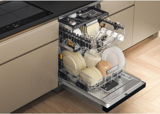 Whirlpool Mașină de spălat vase independentă pentru 15 seturi de vase L60xÎ85cm Inox