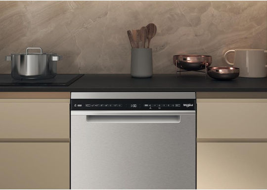 Whirlpool Mașină de spălat vase independentă pentru 15 seturi de vase L60xÎ85cm Inox