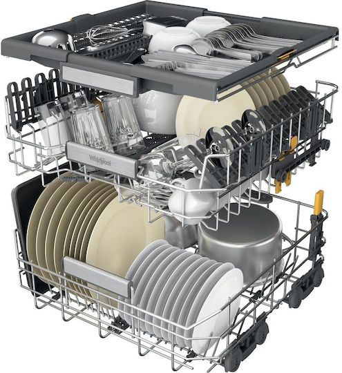 Whirlpool Mașină de spălat vase independentă pentru 15 seturi de vase L60xÎ85cm Inox