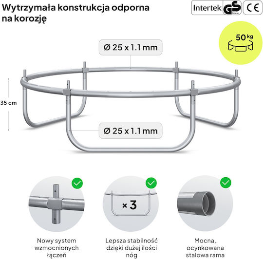 Zipro Kids Trampoline Diameter 127cm With Protective Net