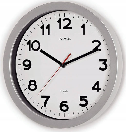 Maul Wall Clock Digital Plastic White Ø103.5cm