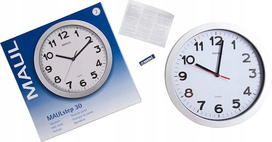 Maul Wall Clock Digital Plastic White Ø103.5cm