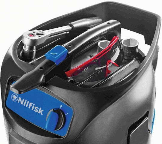 Nilfisk ATTIX 30 Σκούπα Υγρών / Στερεών 1500W με Πλαστικό Κάδο 30lt