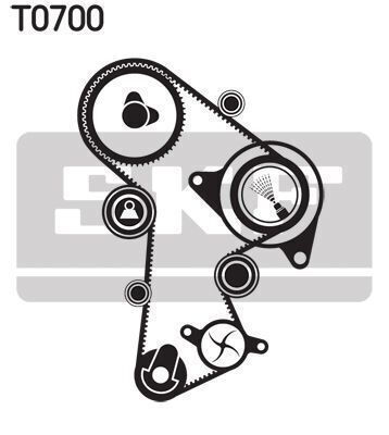Комплект Водна Помпа + Зъбен Ремък Skf Vkmc 01148-2