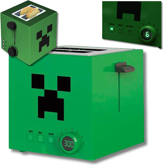 Ukonic Minecraft Φρυγανιέρα 2 Θέσεων Πράσινη