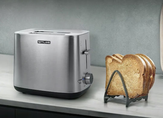 Muse Prăjitor de pâine 2 sloturi 1000W Inox