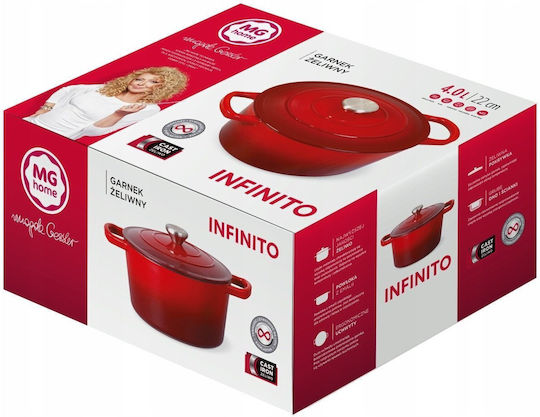 Skeppshult Infinito Oală Adâncă Din Fontă 4lt