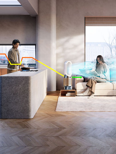 Dyson Καθαριστής Αέρα / Υγραντήρας 41W για Χώρους 81m²