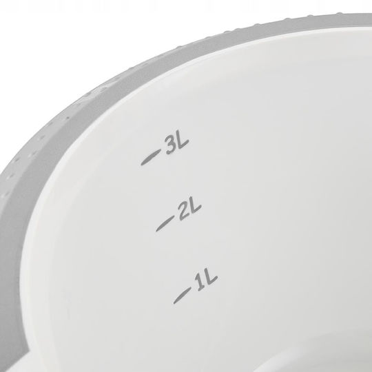 Curver Plastic Food Bowl for Dog & Cat 3.5L in White Color