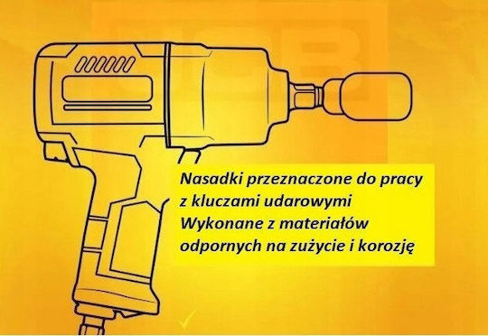 Rockforce Καρυδάκια Αέρος με Καρέ Υποδοχής 1/2" Σετ 3τμχ