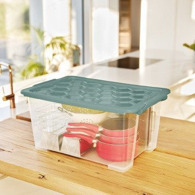 Rotho Babydesign Kunststoff Aufbewahrungsbox mit Deckel 44lt