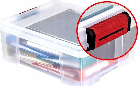 Katex Plastic Storage Box with Lid Transparent 47.5x32x23.5cm