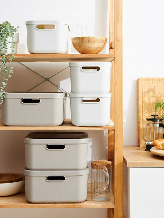 Rotho Babydesign Plastic Storage Box with Lid Gray 20lt 1pcs