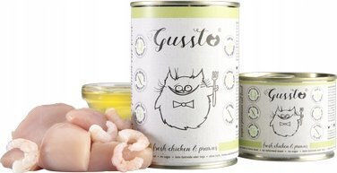 Gussto Nassfutter für Katzen mit Huhn 400gr