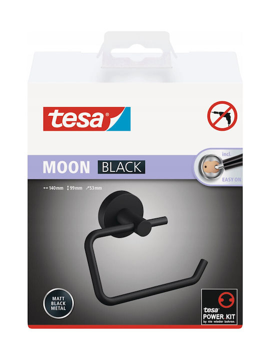 Tesa Wall-mounted Paper Holder Metallic Black