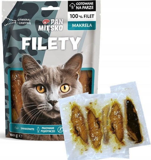 Pan Miesko Wet Food for Adult Cats with Mackerel 100gr