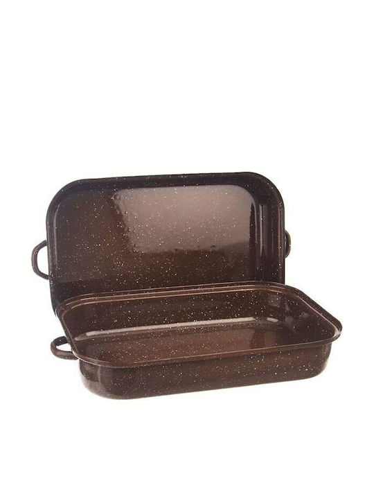 Orion Tăvi de copt Rectangular cu Capac Aluminiu