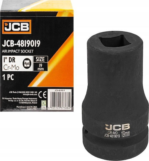 JCB Nuss Pneumatisch Quadratisch mit Vierkant-Antrieb 1" Durchmesser 1" / 19 1Stück