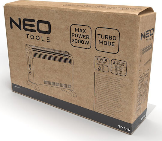 Neo Tools Θερμοπομπός Δαπέδου 2000W Λευκός
