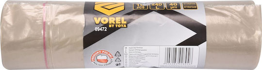 Vorel Trash Bags for Rubble Capacity 240lt 10pcs Transparent