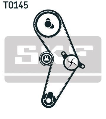 Skf Vkmc 02206-2 Комплект Зъбен Ремък С Водна Помпа