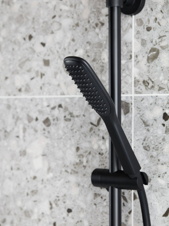 KFA Shower Column with Faucet 190cm Black 5907571512473