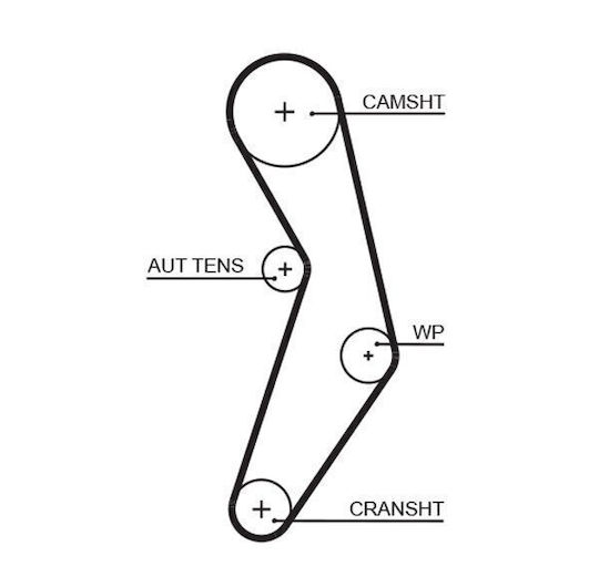 Gates Timing Riemen Kit K015503xs