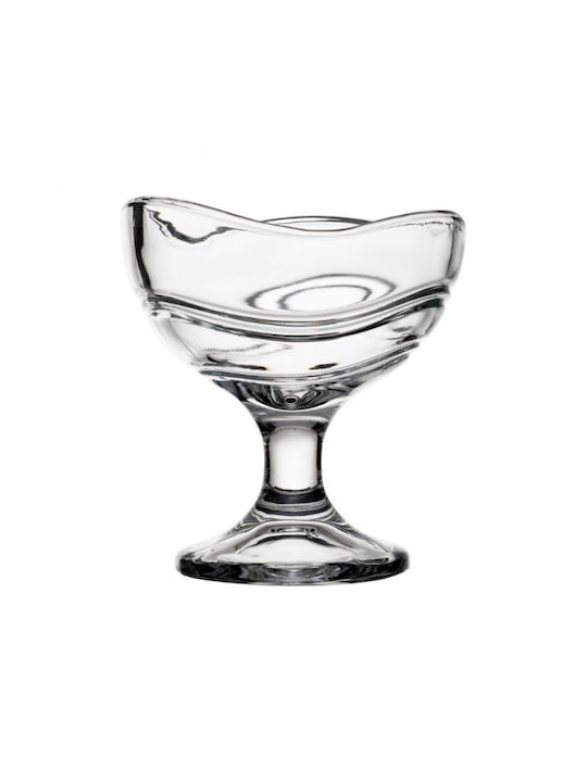 Stalgast Acapulco Boluri De Servire Înghețată Rotund Din Sticlă Transparent Cu Diametru 11.6cm 6 Bucăți