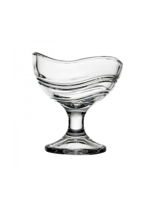 Stalgast Acapulco Boluri De Servire Înghețată Rotund Din Sticlă Transparent Cu Diametru 11.6cm 6 Bucăți