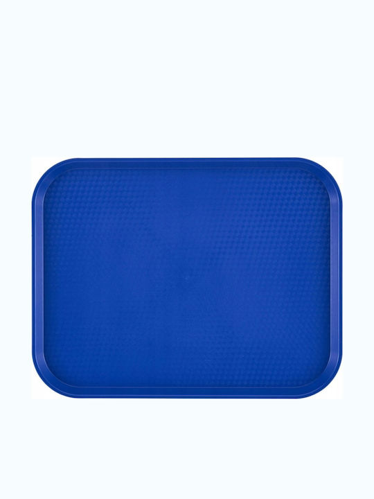 Rechteckig Serviertablett in Blau Farbe 46x36cm 1Stück