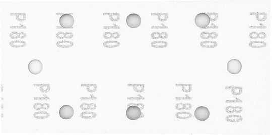 Graphite Γυαλόχαρτο K180 με Τρύπες 93x185mm Σετ 5τμχ