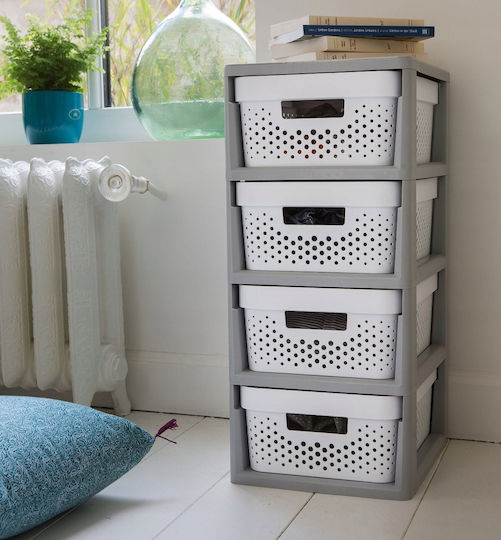 Curver Kd Shelf Boden Badezimmerregal Kunststoff 30x36x69cm Gray