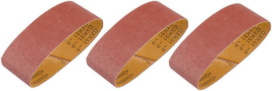 Graphite Sanding Belt K60 75x533mm Set 3pcs