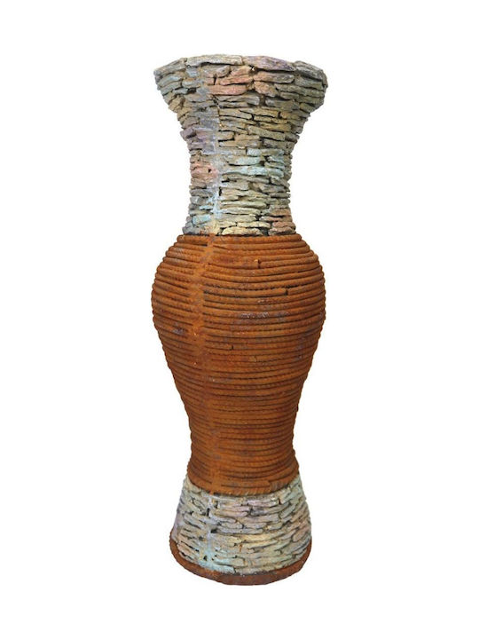 Saska Garden Διακοσμητικό Βάζο Δαπέδου Γυάλινο Φ23xΥ63.5cm