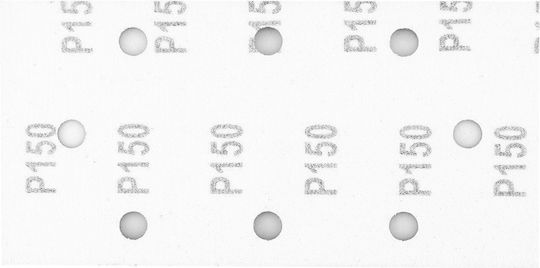 Graphite Γυαλόχαρτο Κ150 / K150 με Τρύπες 93x185mm Σετ 5τμχ