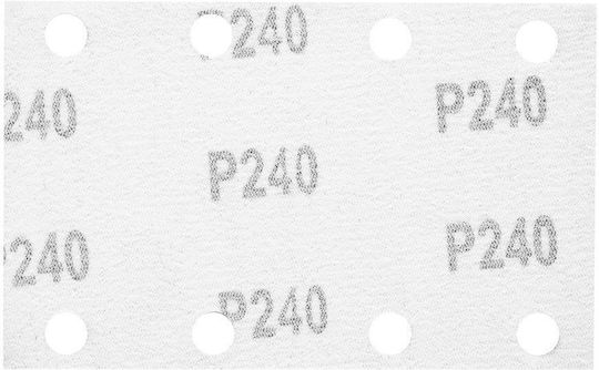 Neo Tools Γυαλόχαρτο K240 με Τρύπες 80x130mm Σετ 5τμχ
