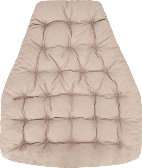 Αδιάβροχο Μαξιλάρι Κούνιας Κήπου με Πλάτη Beige 100x120εκ.
