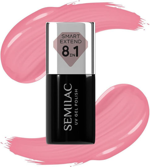 Semilac Glossy Βερνίκι Νυχιών Pastel Pink 813 7ml