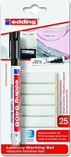 Edding Textmarker 0.75mm Μαύρο, Κόκκινο, Λευκό