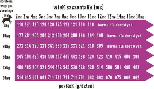 Wiejska Zagroda 2kg Trockenfutter für Welpen mit Türkei und Apfel