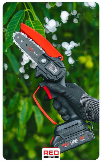 4" Guide Bar Chain Electric Chainsaw Red Technic Rtpr0161