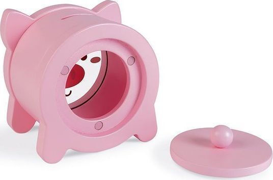 Janod Children's Money Box Wooden Transparent