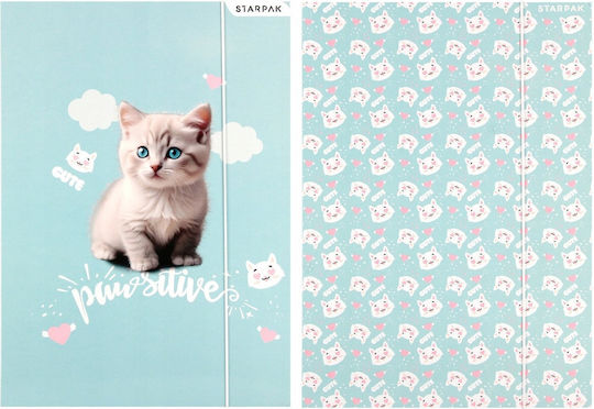 Kitty A4 Folder Elastic Stk Fol10/100