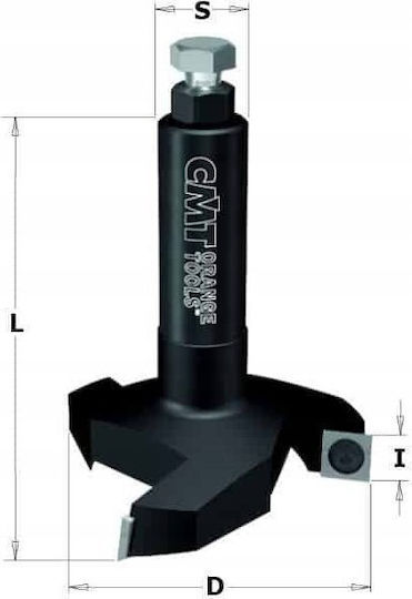 Φρεζα Κοπης Cmt Hm D=60 I=12 L=80 Z=3 Ξεχονδρισμα Πλανισμα