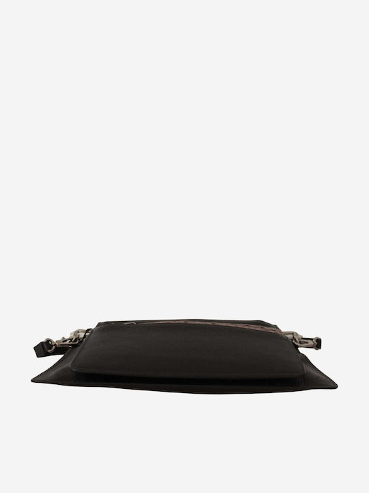 Кожена Дамска Чанта за Рамо Black / Brown