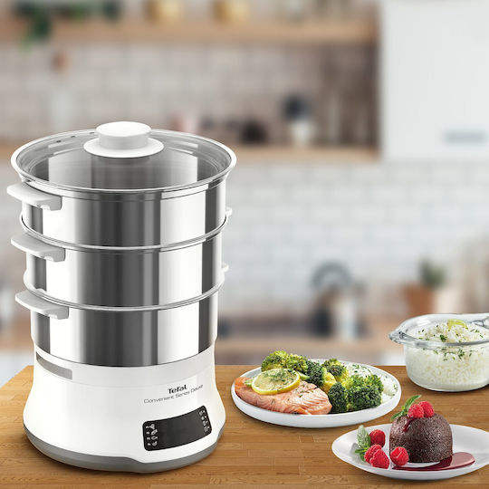 Tefal Convenient Series Deluxe Food Steamer with 3 Steaming Decks 9lt