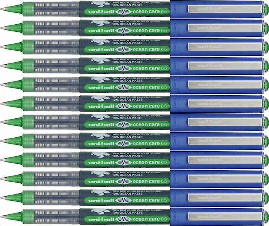 Uni Ub-150-rop Eye Green Ballpoint Pen