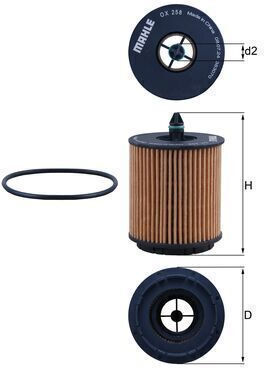 Mahle Ölfilter Ox 258d