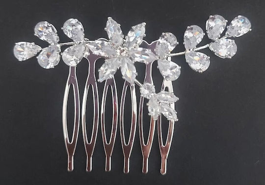 Pieptene De Mireasă Pentru Păr Zircon 3/6.5 Cm